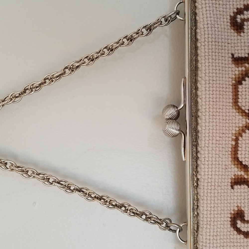 Vintage Floral Tapestry Carpet Bag - Picture 3 of 8